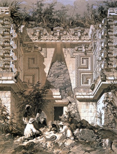 Portale, Casa del Gobernador, Uxmal da Frederick Catherwood
