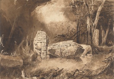 Stela Maya a Copan, Honduras da Frederick Catherwood
