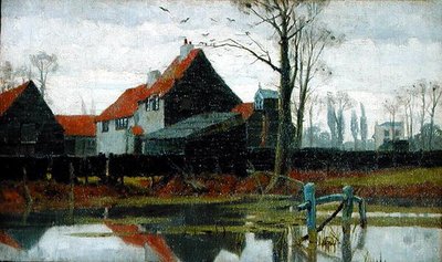 Edifici agricoli, c.1889 da Frederick Cayley Robinson