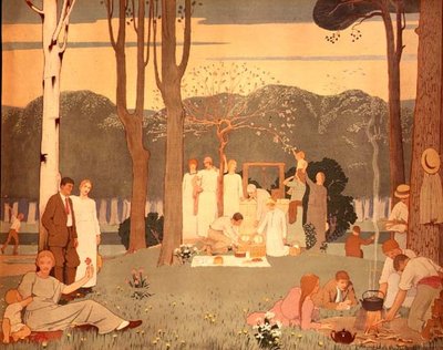 Scena di picnic da Frederick Cayley Robinson