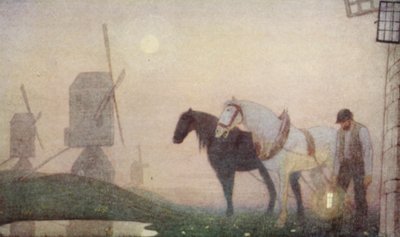 Santi quaccheri: La voce del silenzio (litografia a colori) da Frederick Cayley Robinson