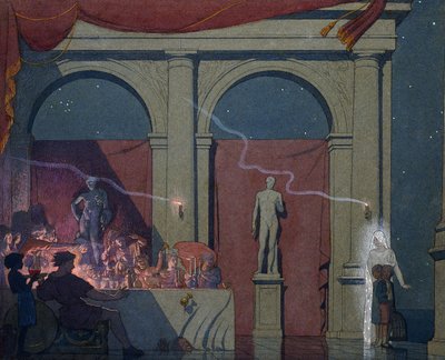 Tyltyl gira il diamante nel Palazzo del Lusso, 1911 da Frederick Cayley Robinson