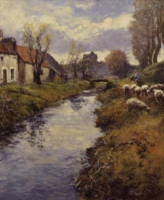 Sulle rive del Loing, Montigny da Frederick Charles Vipont Ede