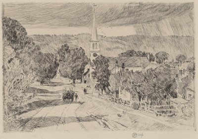 Un Villaggio del Vermont, 1923 da Frederick Childe Hassam