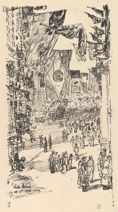Viale degli Alleati, 1918 da Frederick Childe Hassam