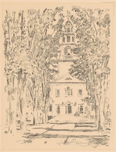 Chiesa coloniale, Gloucester da Frederick Childe Hassam