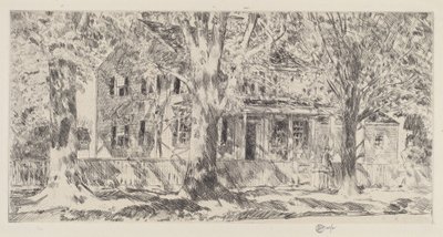 Casa sulla strada principale, Easthampton da Frederick Childe Hassam