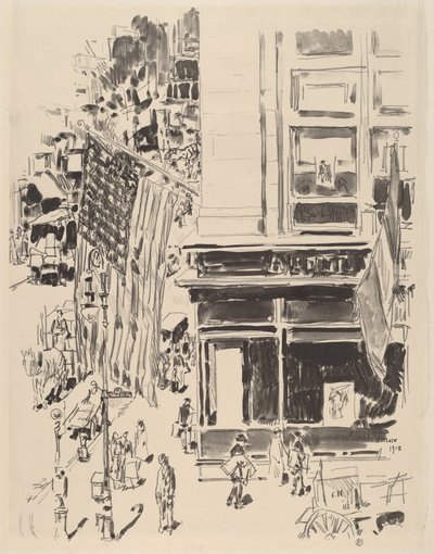 Lafayette Street, 1918 da Frederick Childe Hassam
