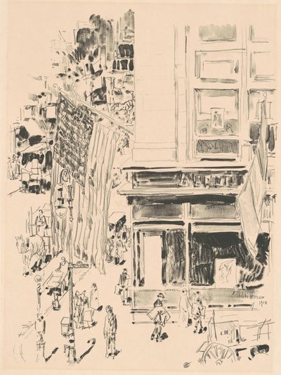 Lafayette Street, 1918 da Frederick Childe Hassam