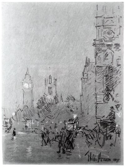 Londra, sera, 1897 da Frederick Childe Hassam