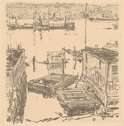 Fiume North, 1917 da Frederick Childe Hassam
