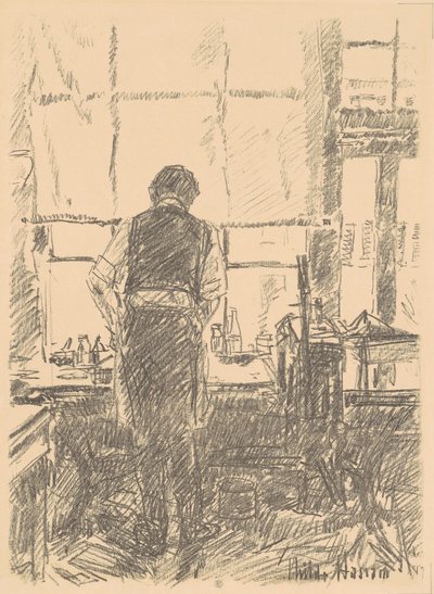 Ritratto di Joseph Pennell da Frederick Childe Hassam