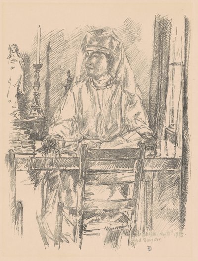 Infermiera della Croce Rossa, 1918 da Frederick Childe Hassam