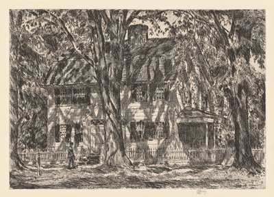 La Casa di Lion Gardiner, Easthampton, 1920 da Frederick Childe Hassam