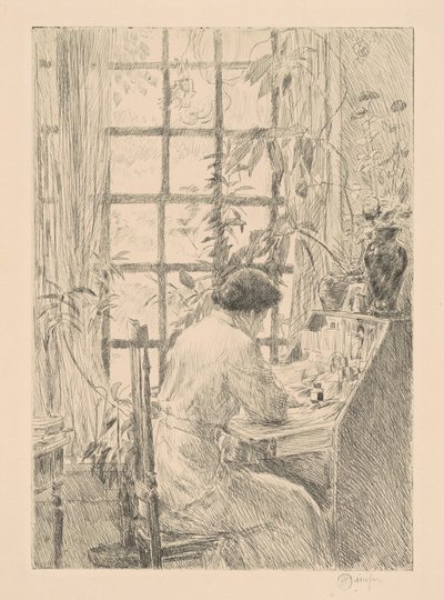 La scrivania, 1915 da Frederick Childe Hassam