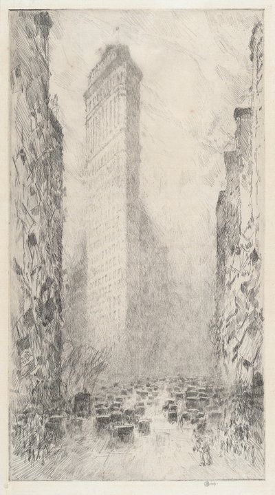 Il Compleanno di Washington - Fifth Avenue & 23rd Street, 1916 da Frederick Childe Hassam