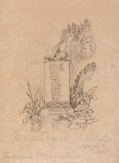 Frontespizio al catalogo del signor Fawkes da Frederick Christian Lewis the Elder