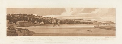 Vista di St. Cloud e Mt. Calvary presa da Pont de Seve 1802; Tavola 18 da Vedute di Parigi, il Volume Emanuel tracciamento della tavola B1981.25.2627 da Frederick Christian Lewis the Elder