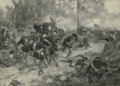La battaglia di Eutaw Springs, 1903 da Frederick Coffay Yohn