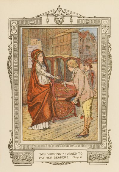 Mrs Siddons si volta per pagare i suoi portatori da Frederick Colin Tilney