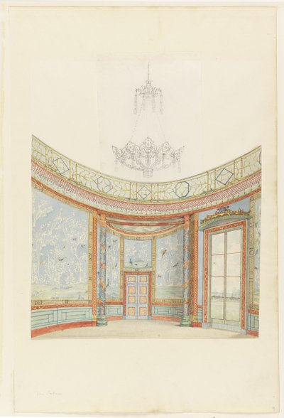 Progetto per la decorazione del salone del Royal Pavillion, Brighton da Frederick Crace