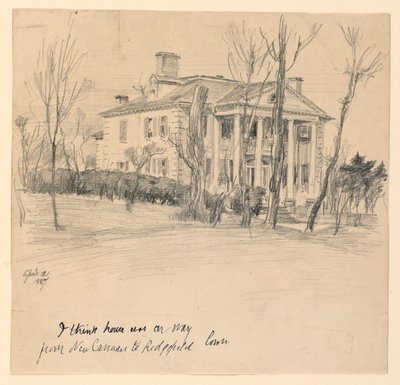Casa del governatore Lounsbury, Main Street, Ridgefield, Conn. da Frederick Dielman