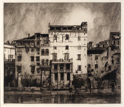 Antiche case sul Tevere da Frederick G. Hall