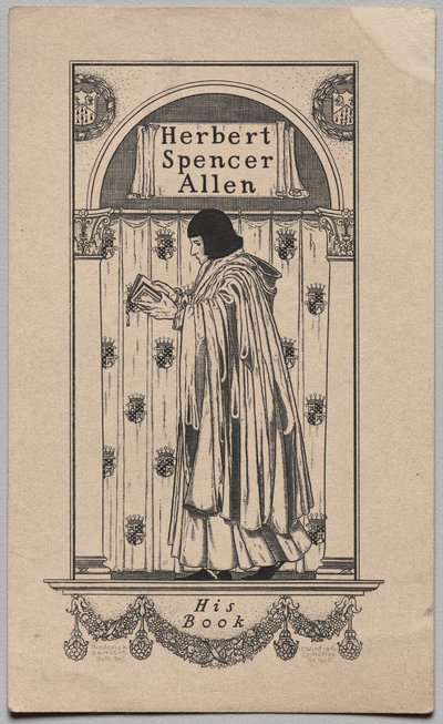 Ex Libris: Herbert Spencer Allen da Frederick Garrison Hall