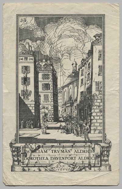 Ex Libris: William Truman Aldrich e Dorthea Davenport Aldrich da Frederick Garrison Hall
