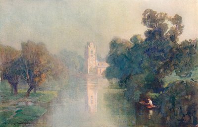 Nebbie mattutine, Hemingford Grey, 1906 da Frederick George Cotman