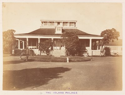 Stazione del Pacifico sulla HMS Triumph - Foto 50, Il Palazzo Iolani. Honolulu. da Frederick George Denham Bedford