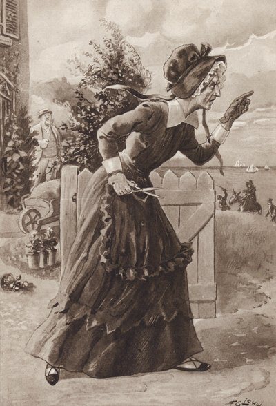 Betsey Trotwood da David Copperfield, di Charles Dickens da Frederick George Lewin