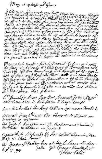 Lettera di Titus Oates al Duca di Bolton, 1694 da Frederick George Netherclift