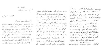 Lettera di William Pitt al Duca di Portland, 1796 da Frederick George Netherclift