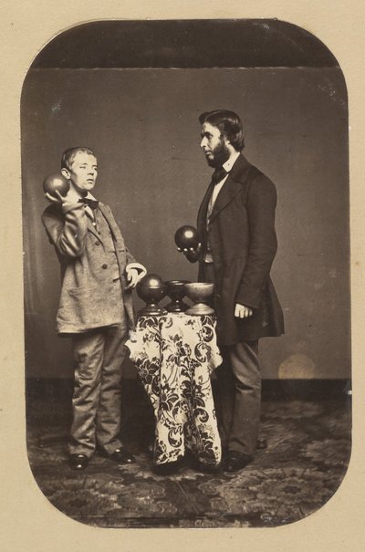 Dr. Joseph Parrish e un idiota, ca. 1858 da Frederick Gutekunst