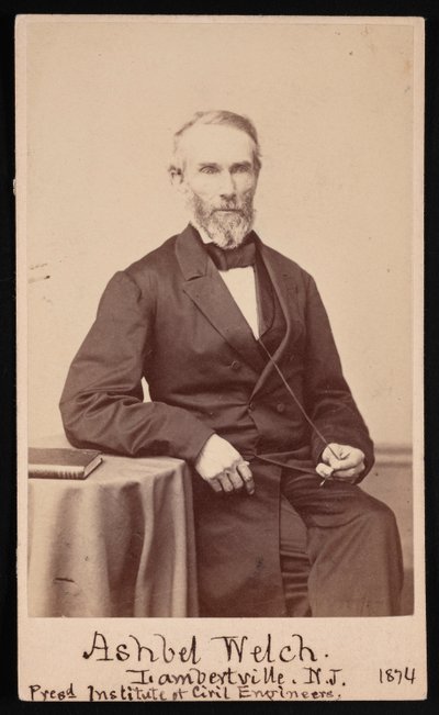 Ritratto di Ashbel Welch 1809-1882, maggio 1874 da Frederick Gutekunst