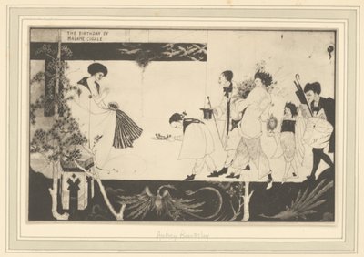 [Aubrey Beardsley: Compleanno di Madame Sagalle]. da Frederick H. Evans
