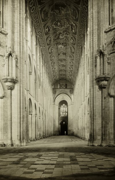 Cattedrale di Ely: Navata, verso ovest da Frederick H. Evans