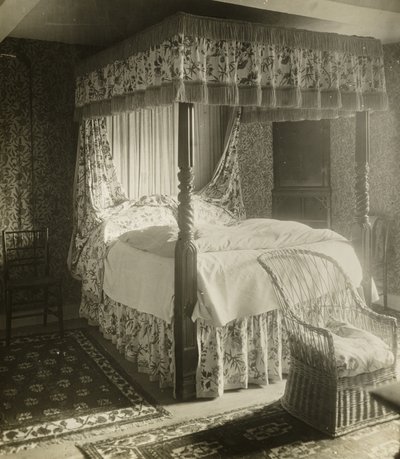 Kelmscott Manor: letto Wm. Morris è nato a da Frederick H. Evans