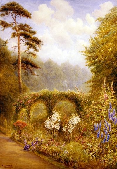 Gigli e Delphinium, Golden Hill Park, Londra da Frederick Henry Evans
