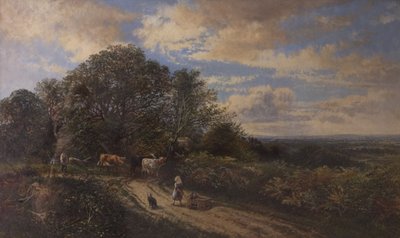 Paesaggio con bestiame, fine XIX secolo da Frederick Henry Henshaw