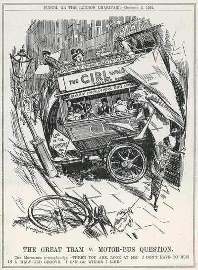 La grande questione Tram contro Autobus da Frederick Henry Townsend