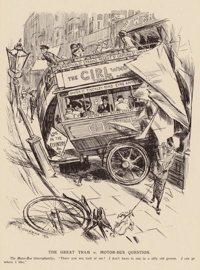 La Grande Questione Tram contro Autobus da Frederick Henry Townsend