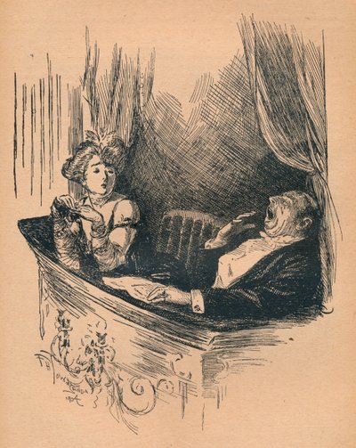 Vera apprezzamento, sentito a teatro, 1904 da Frederick Henry Townsend