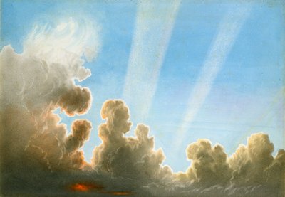 Temporale che passa sopra la Black Country, tramonto da Frederick Joseph Butler Lines
