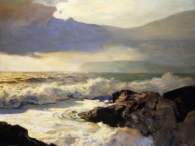 Nuvole di Pioggia e Mare da Frederick Judd Waugh