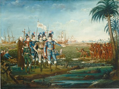 Il primo sbarco di Cristoforo Colombo da Frederick Kemmelmeyer