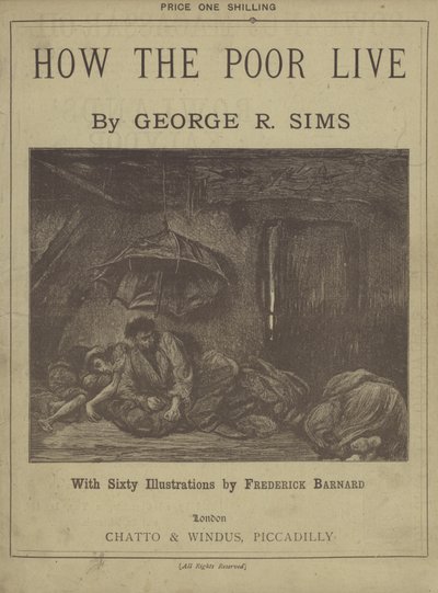 Pagina del titolo di Come Vivono i Poveri di George R Sims da Frederick L. Bernard