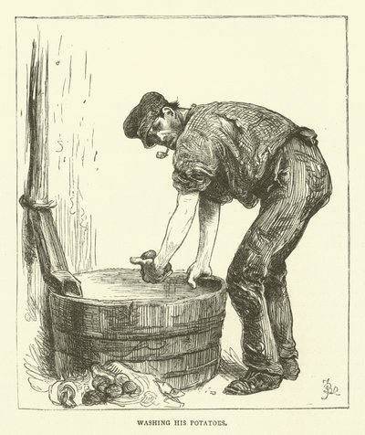 Lavando le sue patate da Frederick L. Bernard