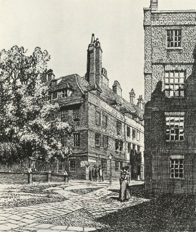 Cliffords Inn nella città di Londra da Frederick Landseer Maur Griggs